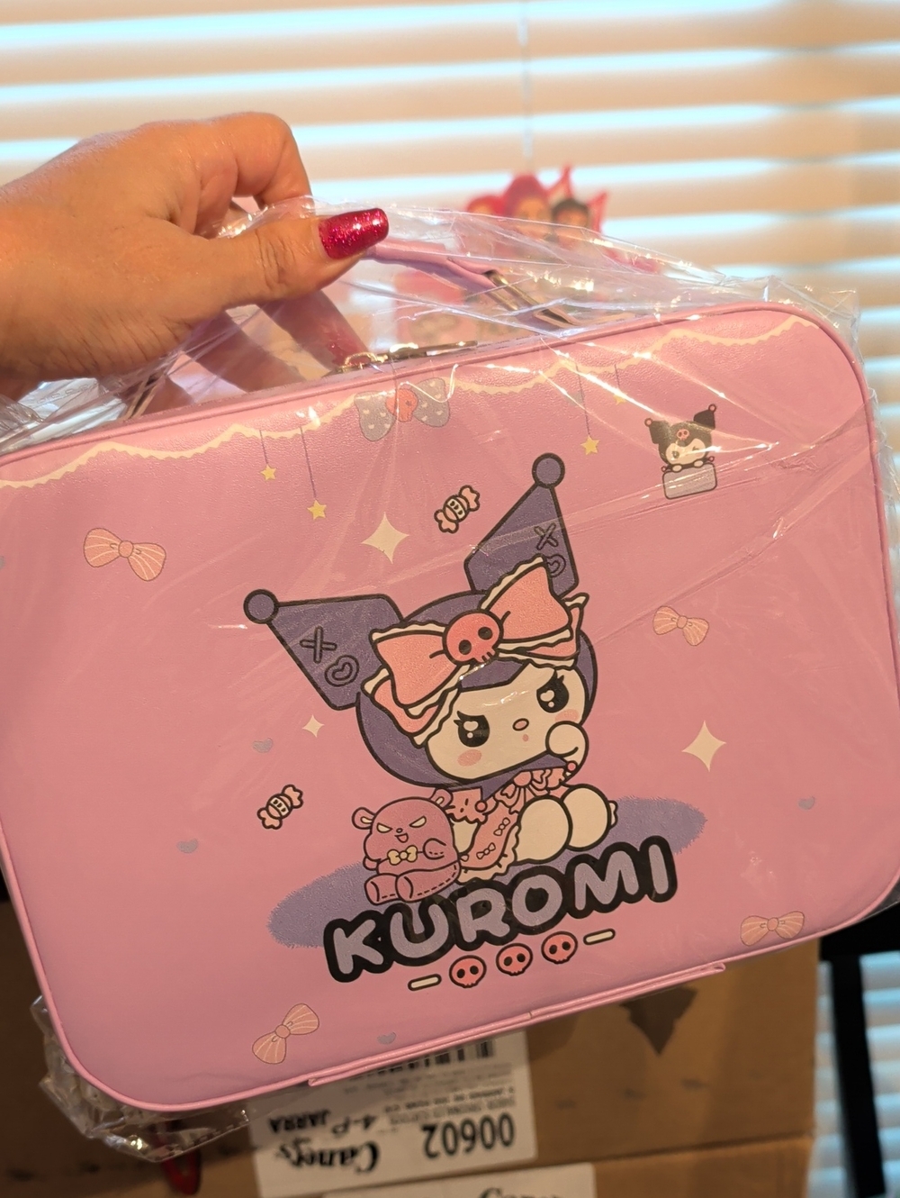 Purple Character Cosmetic Bag - Cute Sanrio Travel Case